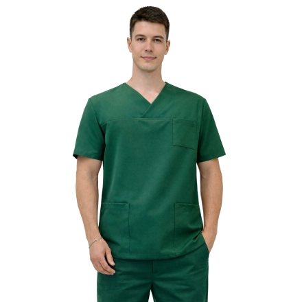 Bluza medyczna kasak zielona butelka  Stretch roz. M